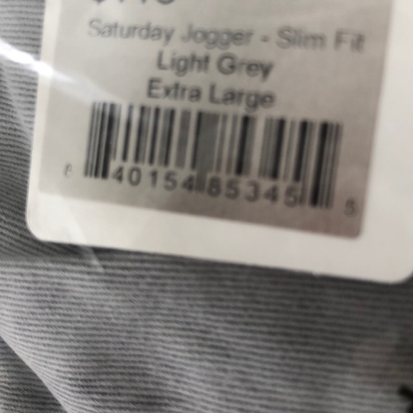 Marine Layer Saturday Jogger Pants Drawstring Waist Slim Fit Light Grey NWT XL - Picture 7 of 10